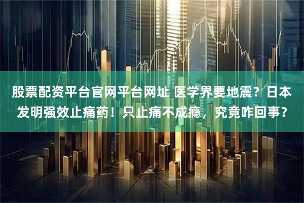 股票配资平台官网平台网址 医学界要地震？日本发明强效止痛药！只止痛不成瘾，究竟咋回事？
